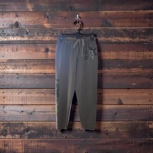 Womens Medium Freecity Dark Olive Joggers with Logo
